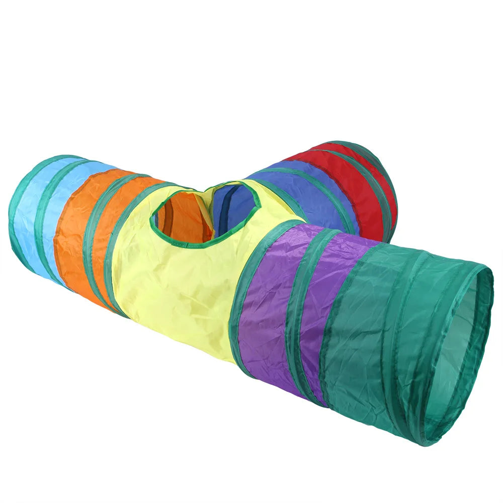 Foldable Cats Tunnel for Interactive Pet Training Fun - Kitty, Puppy, Kitten, and Rabbit Tube Toy to keep your pets entertained