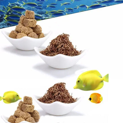 YEE Freeze Dried Artemia Salina Red Blood Worm Fish Food Feed for All Kinds of Tropical Aquarium Small Food