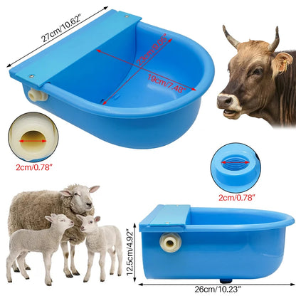Livestock Cattle Goat Water Drinker Bowl Automatic Water Bowl Float Valve Cow Horse Drinking Bowl Farm Animal Feeding Eqipments