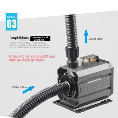 Aquarium Submersible Pump 220-240V Fountain Filter Fish Pond Silent Pump Amphibious Water Tank Fountain Side Suction Pump