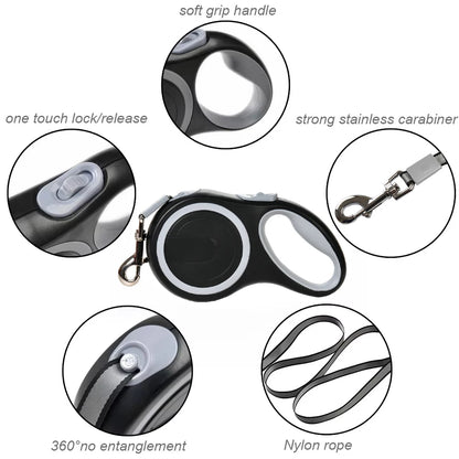 Durable Retractable Dog Leash