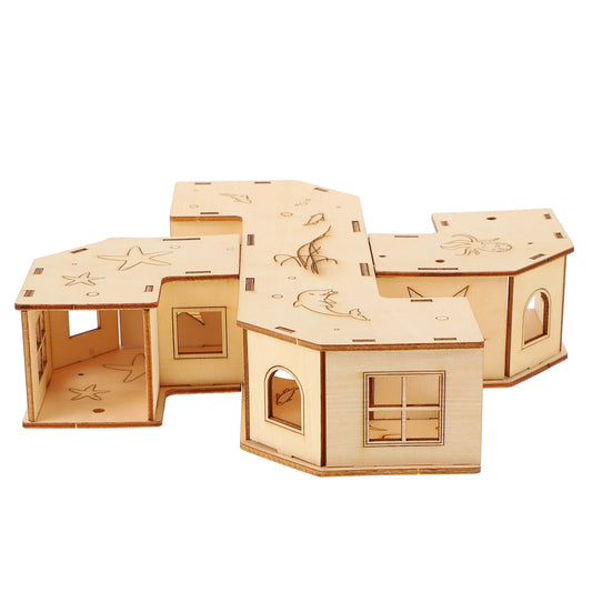 Hamster Tunnel Toy Plaything Small Pet Hidden House Gerbil Labyrinth Climbing Toys