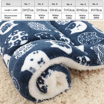 Soft Flannel Pet Bed Blanket