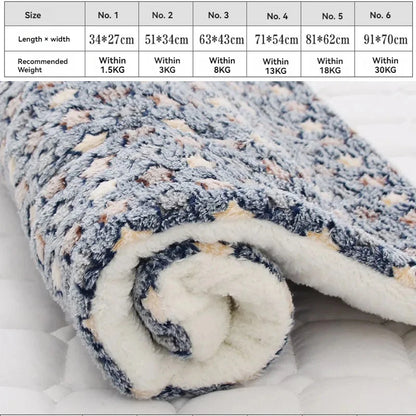 Soft Flannel Pet Bed Blanket