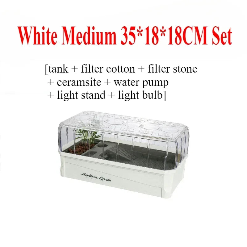 Plastic Transparent Turtle Tank House with Areas To Breed Feed Swim Bask Indoor Enclosure Water Turtles Cage Reptile Habitat