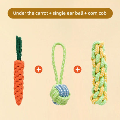 Knot Ball Labrador Border Collie Golden Retriever Tug of War Rope Dog