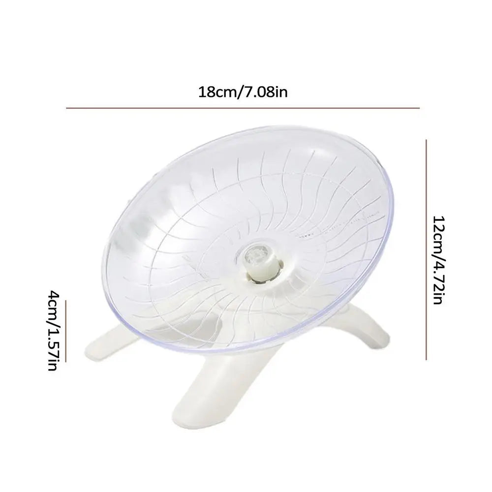 Hamster Running Wheel Super Silent 7 Inch Acrylic Running Disc Toy Thickened And Sturdy Hamster Accessories For Hamsters Gerbils