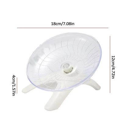 Hamster Running Wheel Super Silent 7 Inch Acrylic Running Disc Toy Thickened And Sturdy Hamster Accessories For Hamsters Gerbils