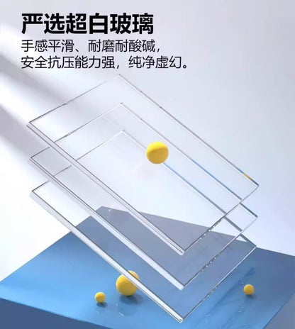 ZK Super White Fish Tank Aquarium Living Room Floor Home Partition Screen Bottom Filter Fish Tank