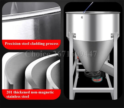 Stainless Steel Electric High Speed Fish Cow Horse Feed Powder Mixer Blender Animal Feed Combination Machine