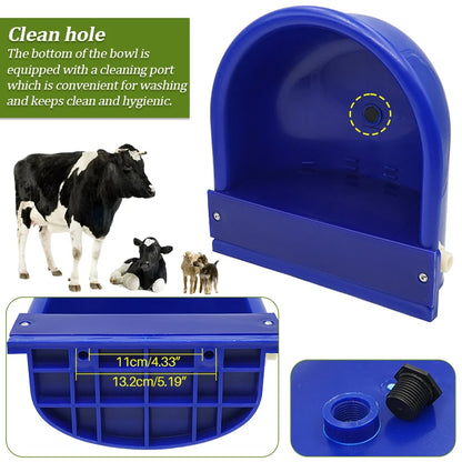Livestock Cattle Goat Water Drinker Bowl Automatic Water Bowl Float Valve Cow Horse Drinking Bowl Farm Animal Poultry Feeding