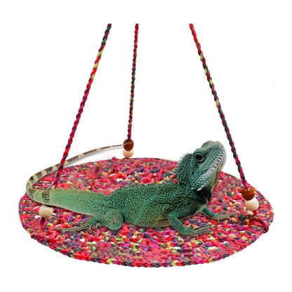 Hammock for Large Small Bearded Dragons Geckos Lizards Snake Crocheted Climbing Hammock Climbing Bed