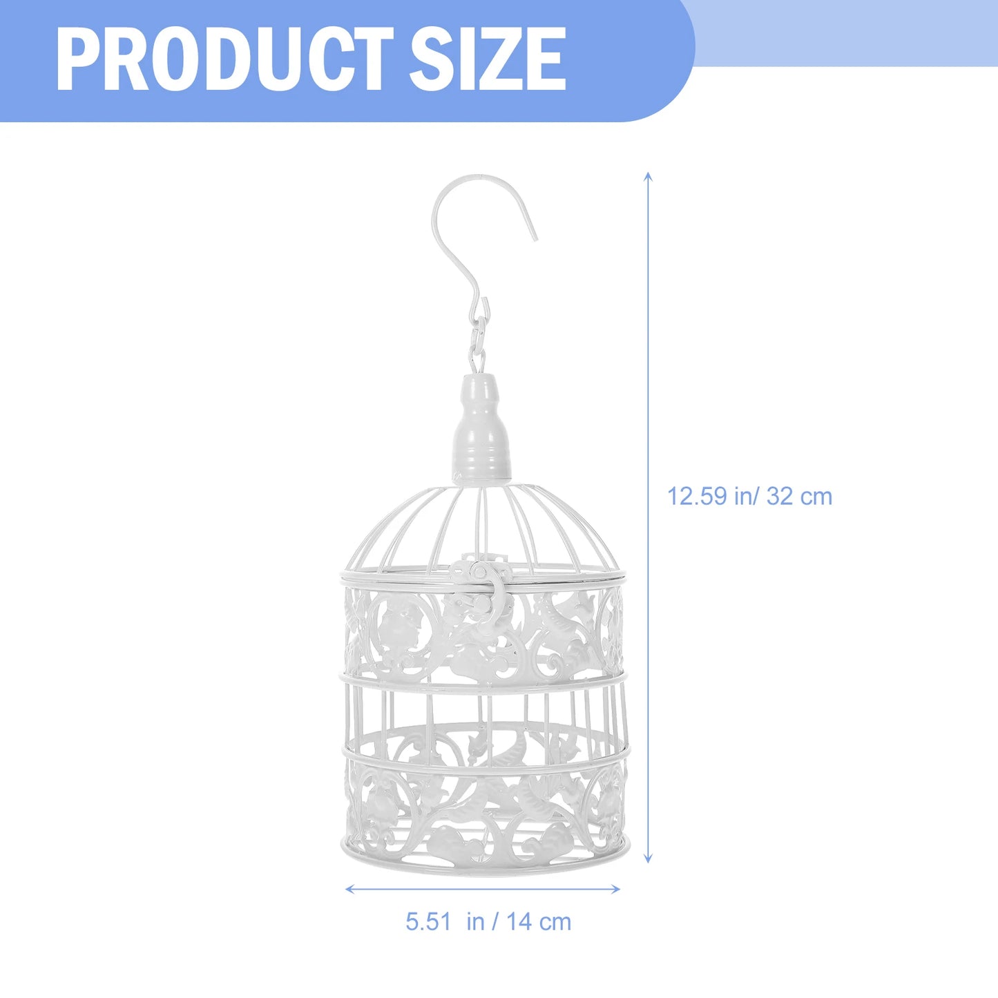 European-style Birdcage delicate Pastoral Iron Craft Bird Cage Shop Window Photo Props wedding Party Festival Birdcages Ornament