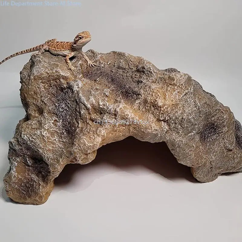 Fish Hiding Rock Cave Aquarium for Turtle Basking Hide Habitat Shelter Decorations Snake Terrarium Orname