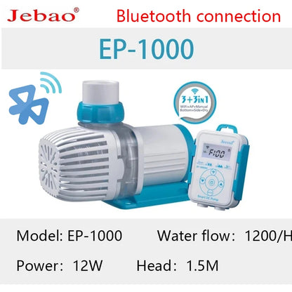 Jebao 2023 New Water Pump Ultra-quiet EP Submersible Water Pump Fountain Pump Filter Fish Pond Aquarium Bottom Suction Pump