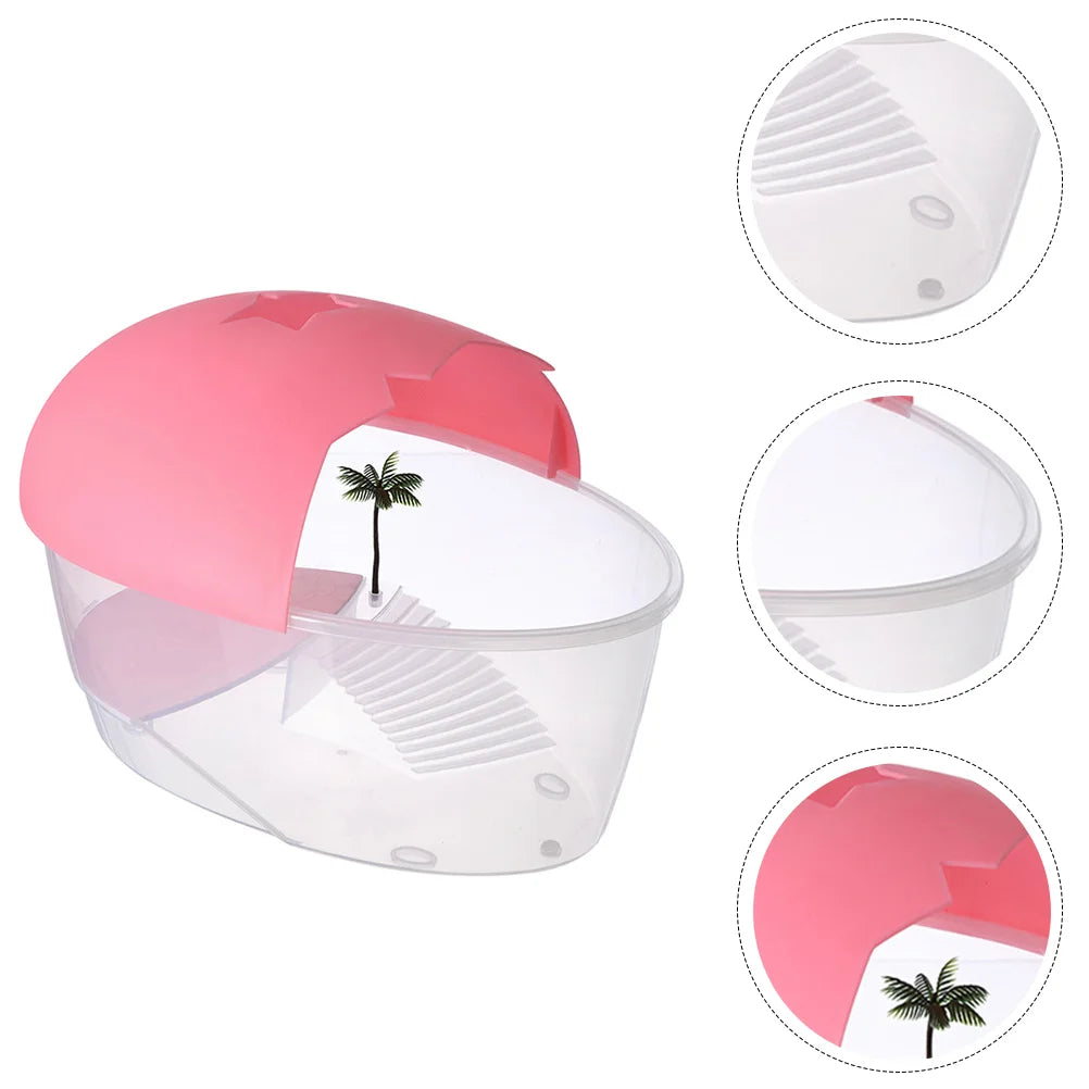 Pets Feeding Plate Reptile Bowl Turtle Gecko Snake Breeding Tray Resin Vivarium Food Water Dish Fogger