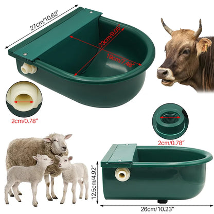 Livestock Cattle Goat Water Drinker Bowl Automatic Water Bowl Float Valve Cow Horse Drinking Bowl Farm Animal Poultry Feeding