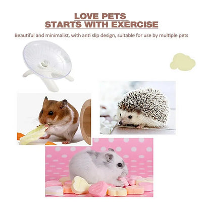 Hamster Running Wheel Super Silent 7 Inch Acrylic Running Disc Toy Thickened And Sturdy Hamster Accessories For Hamsters Gerbils