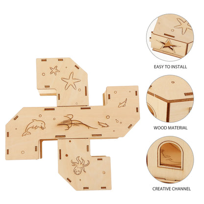Hamster Tunnel Toy Plaything Small Pet Hidden House Gerbil Labyrinth Climbing Toys