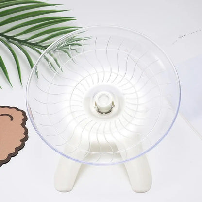 Hamster Running Wheel Super Silent 7 Inch Acrylic Running Disc Toy Thickened And Sturdy Hamster Accessories For Hamsters Gerbils