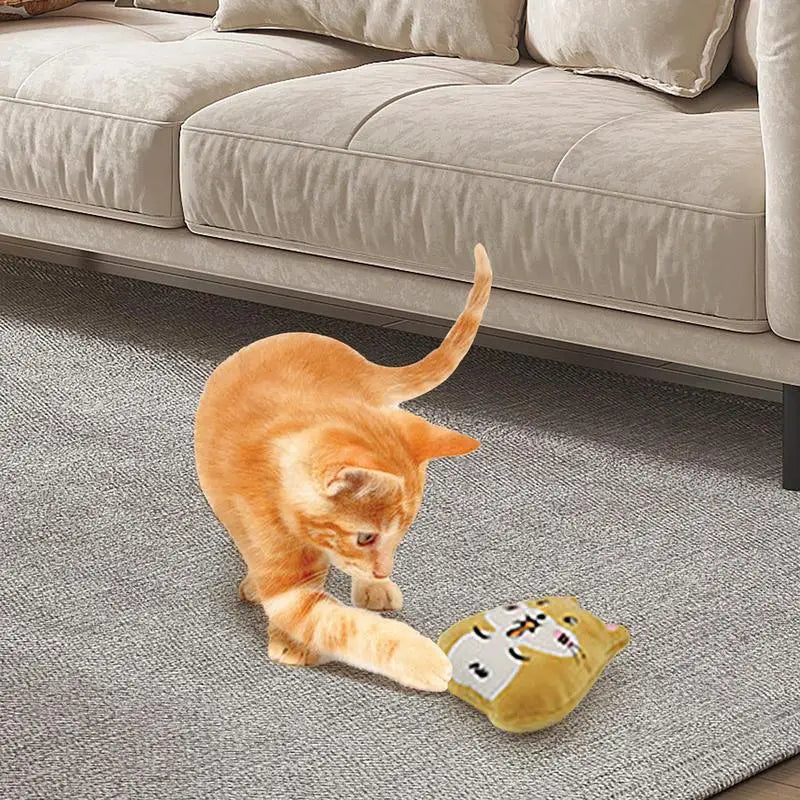 Cat Catnip Toy Built-in Catnip Interactive Cat Pillow Toy Relieve Stress Stuffed Plush Animal Pet Supplies Exercise Your Cat