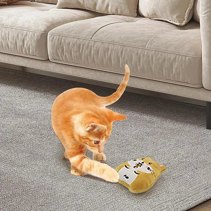 Cat Catnip Toy Built-in Catnip Interactive Cat Pillow Toy Relieve Stress Stuffed Plush Animal Pet Supplies Exercise Your Cat