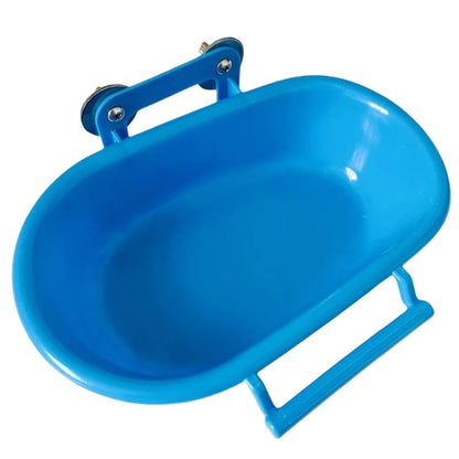 Screw Bird Bathtub for Parrots Birdcage Hanging Shower Basin Parrot Bathing Tray Cage Bathing Tub for Various Size Bird