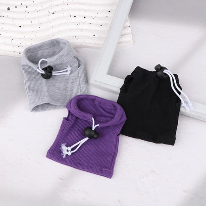Cute Lizard Clothes Round Neck Sleeveless Pullover Top Breathable Reptile Bearded Dragon T-Shirt Vest Top Small Animals Clothes