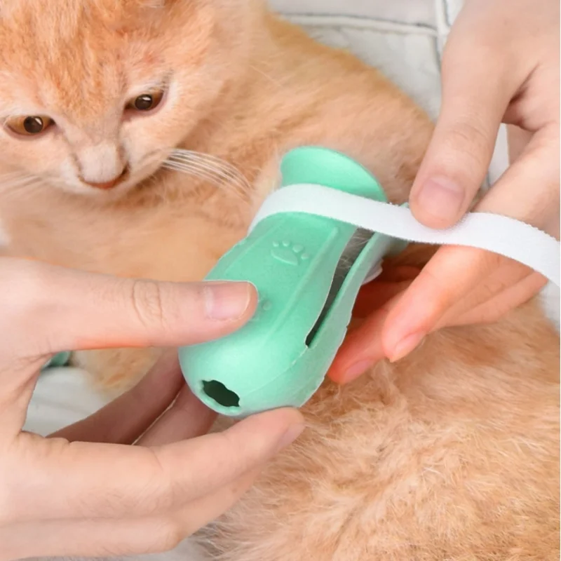 Adjustable Anti-Scratch Cat Claw Protector Bath Shoes
