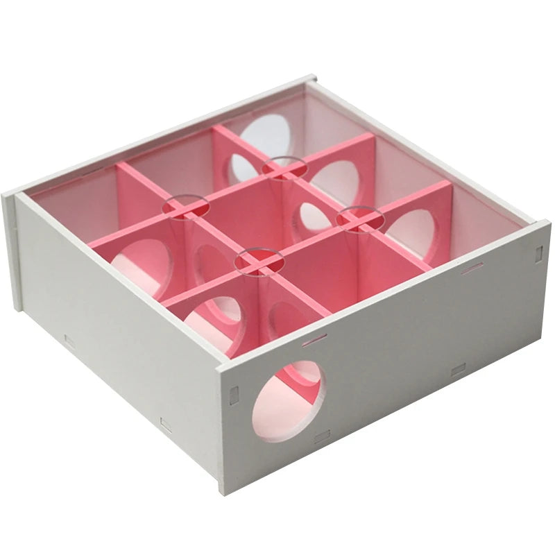 Hamster House Maze 9 Chambers 10 Holes Tunnel Exploring Toys Clear Cover for Dwarf Hamster Mini Gerbils Small Mice Drop Shipping