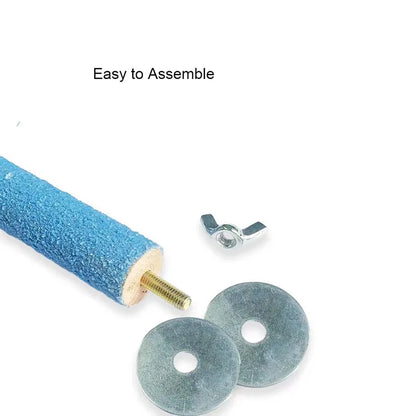 Colored Quartz Sand Pet Parrot Raw Wood Fork Tree Branch Stand Rack Squirrel Bird Hamster Branch Perches Chew Bite Toys Stick
