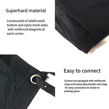 Horses Corner Feeder Goats Hay Feed Bags With Mesh Bottom And Snaps For Horse Trailer Stall, Black