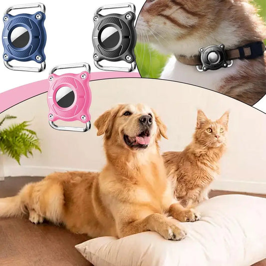 For Apple Case Dog Cat Collar GPS Finder Protective For Luggage Backpack Pets For Apple Air Tag Tracker Holder M1T1