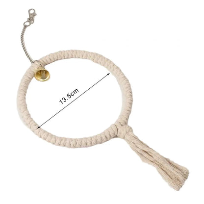 Cage Hanging Toy Chew Play Toy Boredom Breaker Perches Circle Ring Stand Parrot Ringing Cotton Rope Swing
