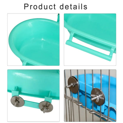 Screw Bird Bathtub for Parrots Birdcage Hanging Shower Basin Parrot Bathing Tray Cage Bathing Tub for Various Size Bird