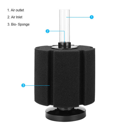 Water Fairy Biochemical Cotton Filter  SG-2810 SG-2811 Mini Fish Tank Pneumatic Filter Silent Narcissus Sponge Filter Aquarium