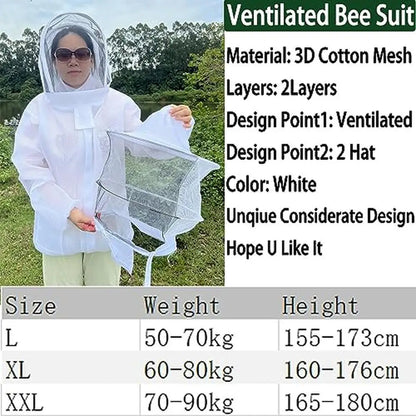 Beekeeping Supplies 10-Frame Starter Kit Tools Jacket XXL Bee Hive Ventilated Beginners Kit