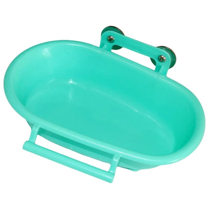 Screw Bird Bathtub for Parrots Birdcage Hanging Shower Basin Parrot Bathing Tray Cage Bathing Tub for Various Size Bird