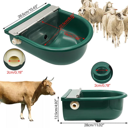 Livestock Cattle Goat Water Drinker Bowl Automatic Water Bowl Float Valve Cow Horse Drinking Bowl Farm Animal Feeding Eqipments