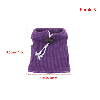 Cute Lizard Clothes Round Neck Sleeveless Pullover Top Breathable Reptile Bearded Dragon T-Shirt Vest Top Small Animals Clothes
