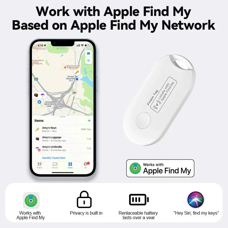 Anti-lose Security Finder Tracker Smart Tag for Apple Find My Key Bluetooth GPS Tracker For Wallet Pet Luggage IOS MFi Finder
