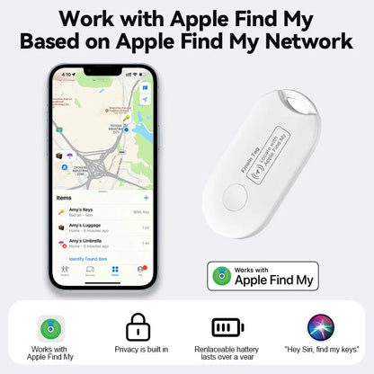Anti-lose Security Finder Tracker Smart Tag for Apple Find My Key Bluetooth GPS Tracker For Wallet Pet Luggage IOS MFi Finder