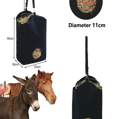 Large Capacity Hay Storage Bag Outdoor Slow Feeding Horse Hay Bag Stable Portable Feeding Storage Tool Horse Care Products
