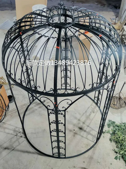Bird Cage Outdoor Garden Shopping Mall Hot Pot Restaurant Oversized Bird Cage Metal Giant Cage
