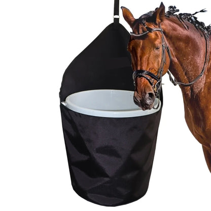 Horse Trailer Organizers Horse Feed Bag Container Hanging Bucket Holder Nylon Black Trailer Bucket Bag Easy to Install