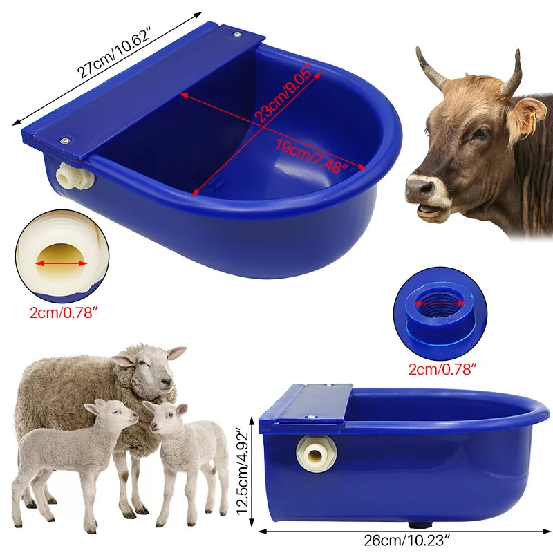 Livestock Cattle Goat Water Drinker Bowl Automatic Water Bowl Float Valve Cow Horse Drinking Bowl Farm Animal Feeding Eqipments