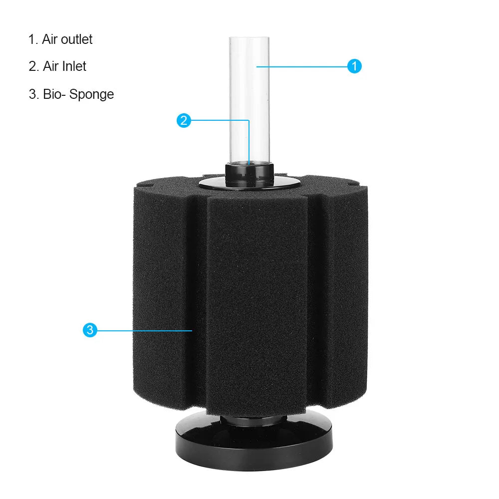 Water Fairy Biochemical Cotton Filter  SG-2810 SG-2811 Mini Fish Tank Pneumatic Filter Silent Narcissus Sponge Filter Aquarium