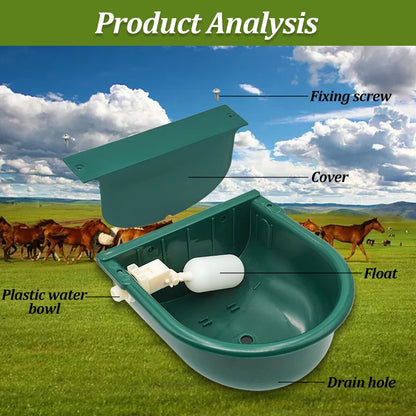 Livestock Cattle Goat Water Drinker Bowl Automatic Water Bowl Float Valve Cow Horse Drinking Bowl Farm Animal Feeding Eqipments