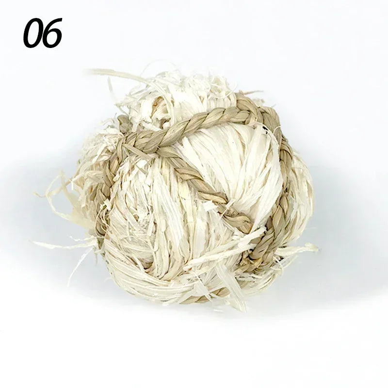 7CM Rabbit Ball Toys Bunny Treats Toys For Teething Small Animal Chew Toys Grass Ball For Dwarf Hamster Rabbits Guinea Pigs Ger