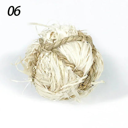 7CM Rabbit Ball Toys Bunny Treats Toys For Teething Small Animal Chew Toys Grass Ball For Dwarf Hamster Rabbits Guinea Pigs Ger